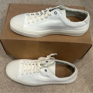 Good Man Brand White Low-Top Leather Sneakers for Men